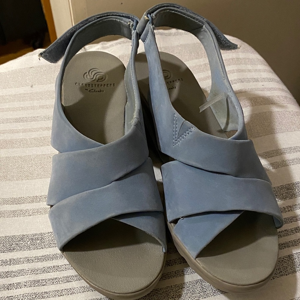 Clarks Light Blue Women's Sandals